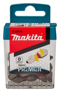 Makita Accessoires E-03246 Slagschroefbits PH2x25mm XTT Impact Premier per 15 stuks