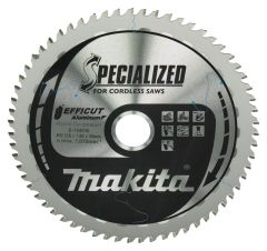 Makita Accessoires E-16916 Specialized Afkortzaagblad Aluminium Efficut 216x30mm 63T 0g
