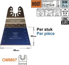 CMT OMM07-x1 Multitoolzaagblad voor hout 68 mm 1 Stuk