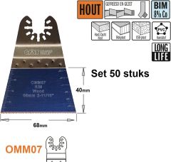 CMT OMM07-x50 Multitoolzaagblad voor hout 68 mm 50 Stuks