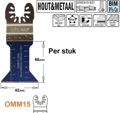 CMT OMM15-x1 Multitoolzaagblad voor Hout en Metaal 15 mm 1 Stuk