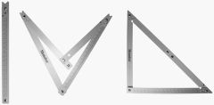 Memo MVH1200 opvouwbare aluminium bouwhaak, 122x122x172cm, 45° en 90°, in nylon foedraal