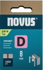 Novus 042-0789 Niet met platte draad D 53F/8mm (1.200 stuks)