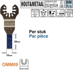 CMT OMM09-x1 Multitoolzaagblad voor hout en metaal, 10mm 1 stuk