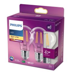 Philips P777593 LED classic Lamp 40 Watt E27 - 2 stuks