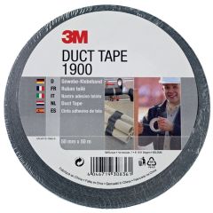 7000071798 Economy Duct Tape 1900, Zwart, 50 mm x 50 m