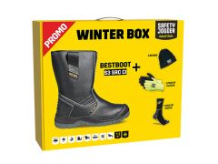 Safety Jogger PROMOBESTB Winterbox Bestboot veiligheidsschoen, muts, handschoenen en sokken