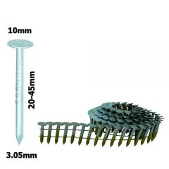 GRN31252 Asfaltnagels (Roofing nails) Ring gegalvaniseerd - 3,05x25mm
