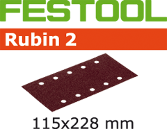 Festool Accessoires 499031 Schuurstroken Rubin 2 STF 115x228/10 P60 RU/50