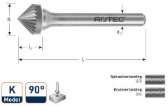 Rotec 438.0615 HM-Stiftfrees 6 mm model K