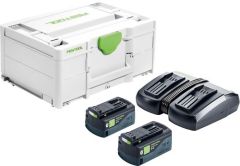 577707 Energie-set SYS 18V 2x5,0/TCL6 DUO- 2 x accupack en duolader in systainer