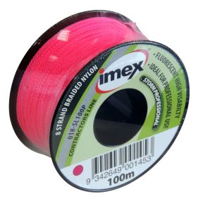 Imex 018-SL100P Metselkoord 100M Fluorescerend - Roze