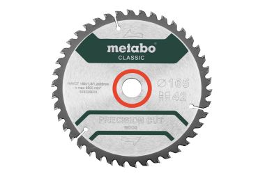 Metabo Accessoires 628026000 Zaagblad Precision Cut Wood Classicl 165 x 20 Z42 WZ 5°