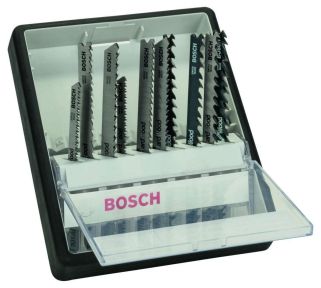 Bosch Blauw Accessoires 2607010540 10-delige Robust Line decoupeerzaagbladenset Wood expert