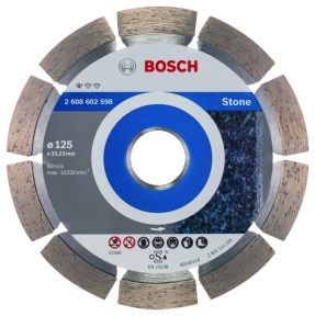 Bosch Blauw Accessoires 2608602598 Diamantdoorslijpschijf Standard for Stone 125 x 22,23 x 1,6 x 10 mm