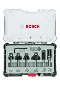 Bosch Blauw Accessoires 2607017468 6-delige kantenfreesset met schacht van 6 mm