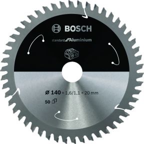 Bosch Blauw Accessoires 2608837755 Cirkelzaagblad 140 x 20 x 50T Standard for Aluminium voor accuzagen
