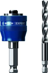 Bosch Blauw Accessoires 2608900527 Expert Power Change Plus systeemadapter voor gatzagen 11 mm, HSS-G boor 7,15 x 105 mm, 2 stuks