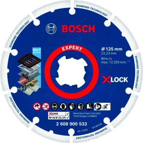 Bosch Blauw Accessoires 2608900533 X-LOCK diamantmetaalschijf 125 x 22,23 mm