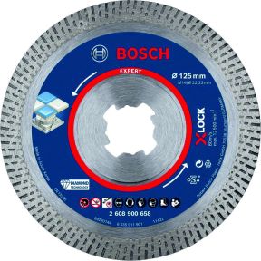 Bosch Blauw Accessoires 2608900658 Expert HardCeramic X-LOCK diamantdoorslijpschijf 125 x 22,23 x 1,4 x 10 mm