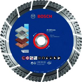 Bosch Blauw Accessoires 2608900663 Expert MultiMaterial diamantdoorslijpschijf 230 x 22,23 x 2,4 x 15 mm