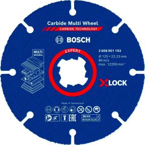 Bosch Blauw Accessoires 2608901193 Expert Carbide Multi Wheel X-LOCK doorslijpschijf 125 mm, 22,23 mm