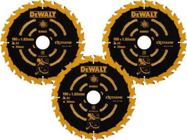 DeWalt Accessoires DT10399-QZ Cirkelzaagblad 190 x 30 mm 3 x DT10304