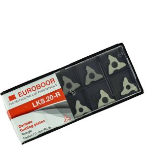 Euroboor LKS.20-R Hardmetalen snijplaten R2.5 voor B45S laskantenfrees per 10 stuks
