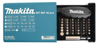 Makita Accessoires P-20183 38-delige standaard bitset in box