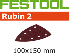 Festool Accessoires 577576 Schuurbladen Rubin 2 STF Delta/100x150/7 P150 RU/50