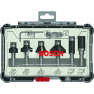 Bosch Blauw Accessoires 2607017469 6-delige kantenfreesset met schacht van 8 mm - 1