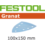 Festool Accessoires 497131 Schuurbladen Granat STF DELTA/7 P40 GR/10 - 1
