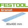 Festool Accessoires 497161 Schuurstroken Korrel 150 Granat 50 stuks STF 80x400 P150 GR/50 - 1