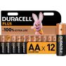 Duracell D140967 Alkaline Plus 100 AA 12st. - 1