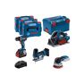 Bosch Blauw 0615990N36 4 ToolKit 18V - 4 machines + 1 x ProCore 18V 4,0Ah + 2 x ProCore 5,5Ah Comboset in L-Boxx - 2