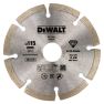 DeWalt Accessoires DT3701-QZ Gesegmenteerde Diamantzaagblad 115 x 22.2mm voor Droogzagen - 1