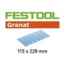 Festool Accessoires 498949 Schuurstroken Granat STF 115x228/10 P180 GR/100 - 1