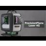 Laserliner 039.600L PrecisionPlane-Laser 4G Pro Driedimensionele laser met 4 groene 360°-lasercirkels - 3