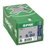 SPAX 0191010500805 Universele schroef 5 x 80 mm, Deeldraad, Verzonken kop, T-STAR plus T20 - 200 stuks - 3