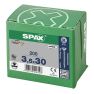 SPAX 1081010350303 Universele schroef 3,5 x 30 mm, Voldraad, Verzonken kop, Kruiskop Z2 - 200 stuks - 2