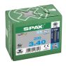 SPAX 1197000300403 RVS schroef 3 x 40 mm, voldraad, verzonken kop, T-STAR T10 - 200 stuks - 3