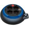 Brennenstuhl 1109230 Comfort-Line kabelhaspel-CL-S 4-voudig zwart/blauw 3m H05VV-F 3G1,5 - 1