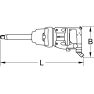 KS Tools 515.3260 3/4" superMONSTER krachtige pneumatische slagmoersleutel, 3405 Nm, 504 mm - 1