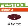 Festool Accessoires 499081 Rubin 2 Schuurschijven STF D90/6 P120 RU2/50 - 1