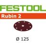 Festool 499102 Schuurschijven Rubin 2 STF D125/90 P60 RU/10 - 1