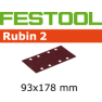 Festool Accessoires 499067 Schuurstroken Rubin 2 STF 93x178/8 P180 RU/50 - 1