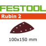 Festool Accessoires 577576 Schuurbladen Rubin 2 STF Delta/100x150/7 P150 RU/50 - 1