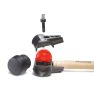 Wiha 26435 Kunststof hamer Safety middelzacht/middelhard met hickorysteel, rond-slagkop 40 mm - 3