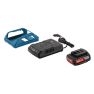 Bosch Blauw Accessoires 1600A003NA Wireless Charging Starterset - GBA 18V 2,0Ah MW-B Accu + GAL 1830 W Lader + Frame - 1