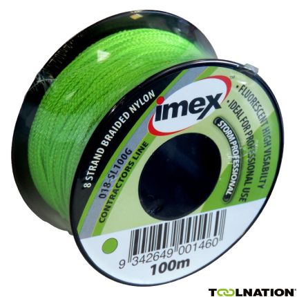 Imex 018-SL100G Metselkoord 100M Fluorescerend - Groen - 1